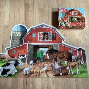 Melissa & Doug Busy Barn Floor Puzzle (2ft x 3ft)